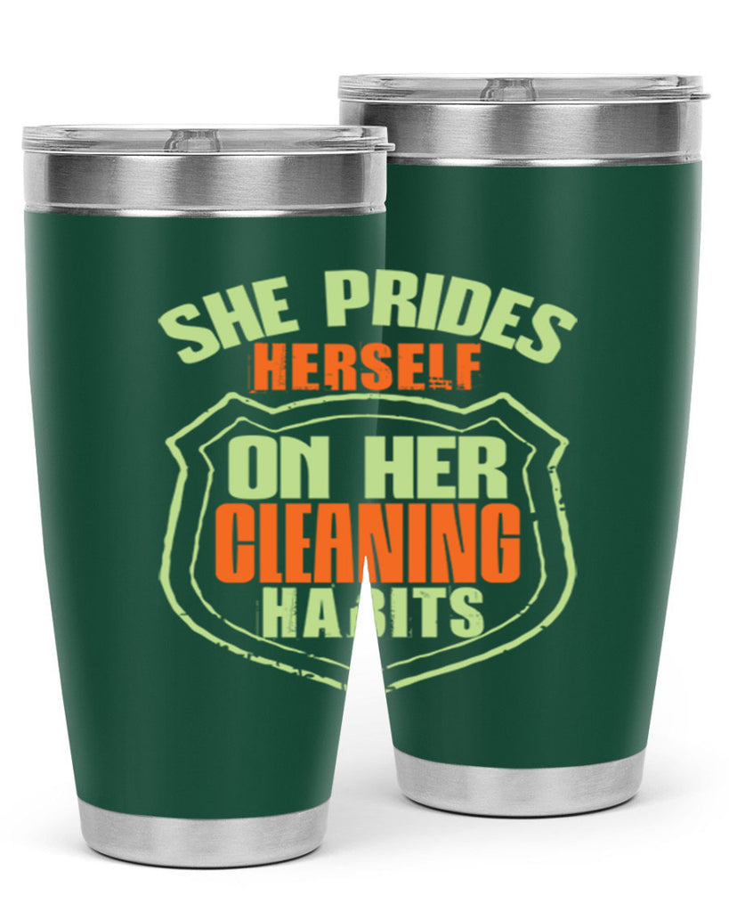 she prides hereself on her cleaning habits Style 15#- cleaner- tumbler