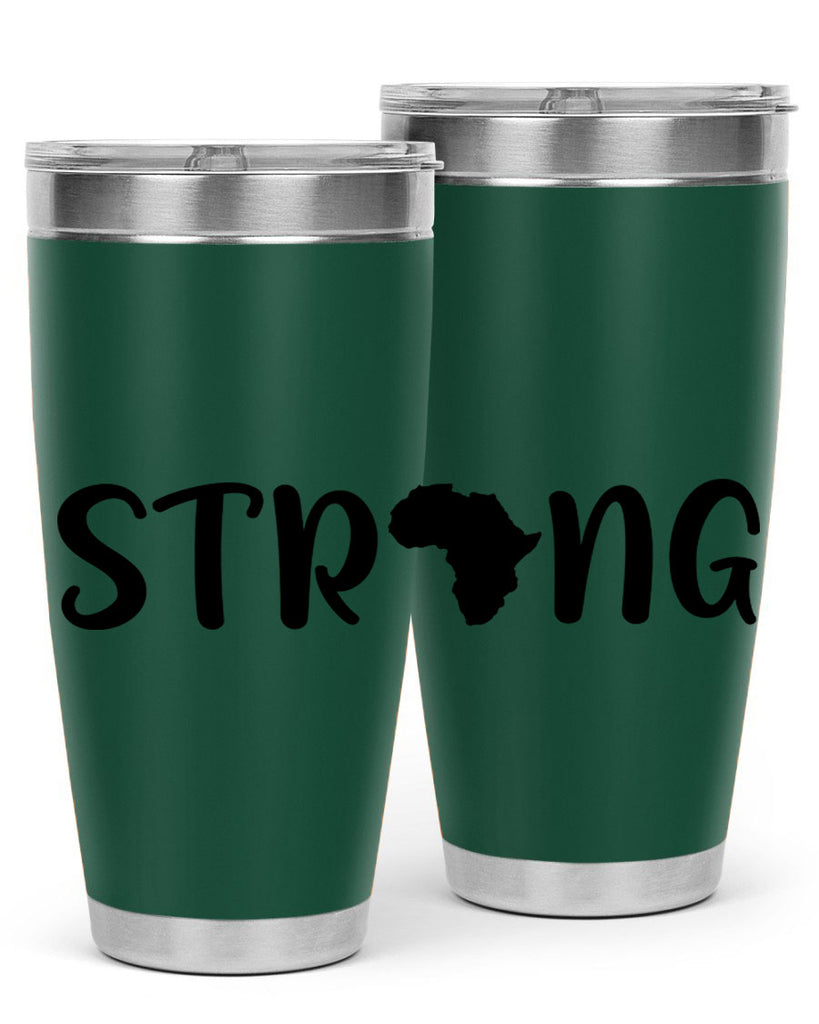 strong africa svg 24#- black words phrases- Cotton Tank