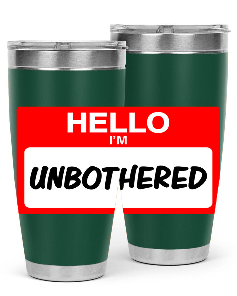unbothered 14#- black words phrases- Cotton Tank