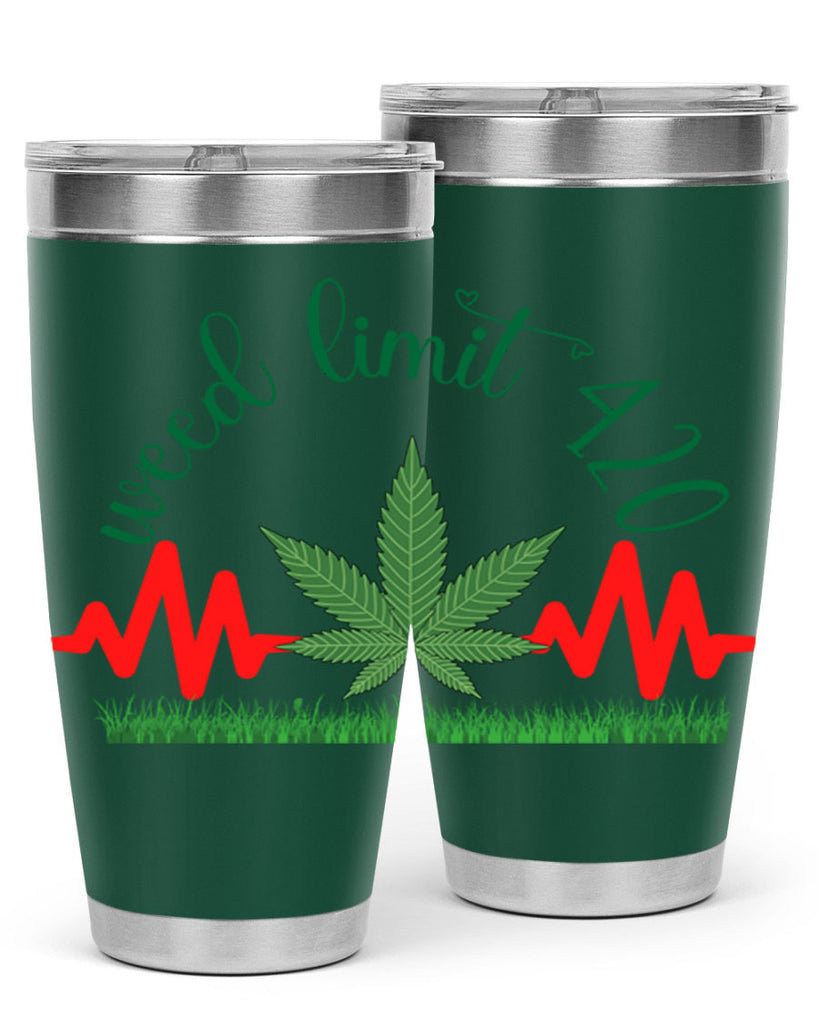 weed limit 420 cannabis hearbeat 291#- marijuana- Tumbler