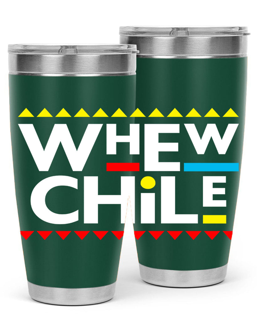 whew chile 11#- black words phrases- Cotton Tank