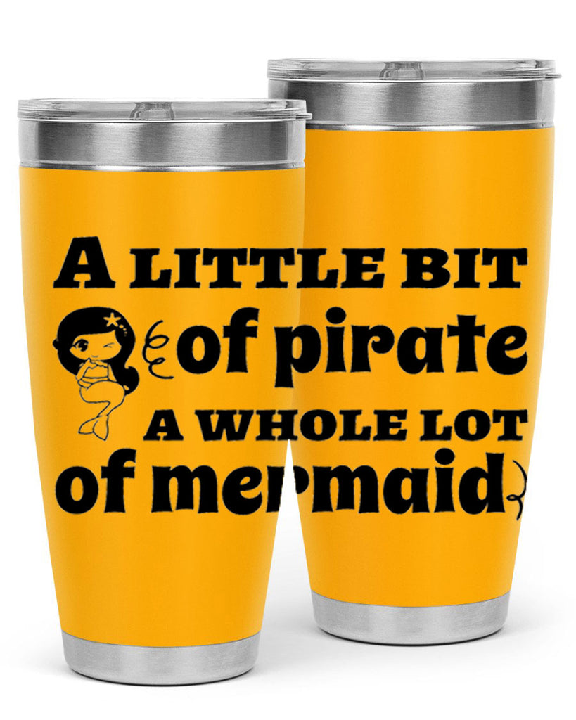 A little bit of pirate 10#- mermaid- Tumbler