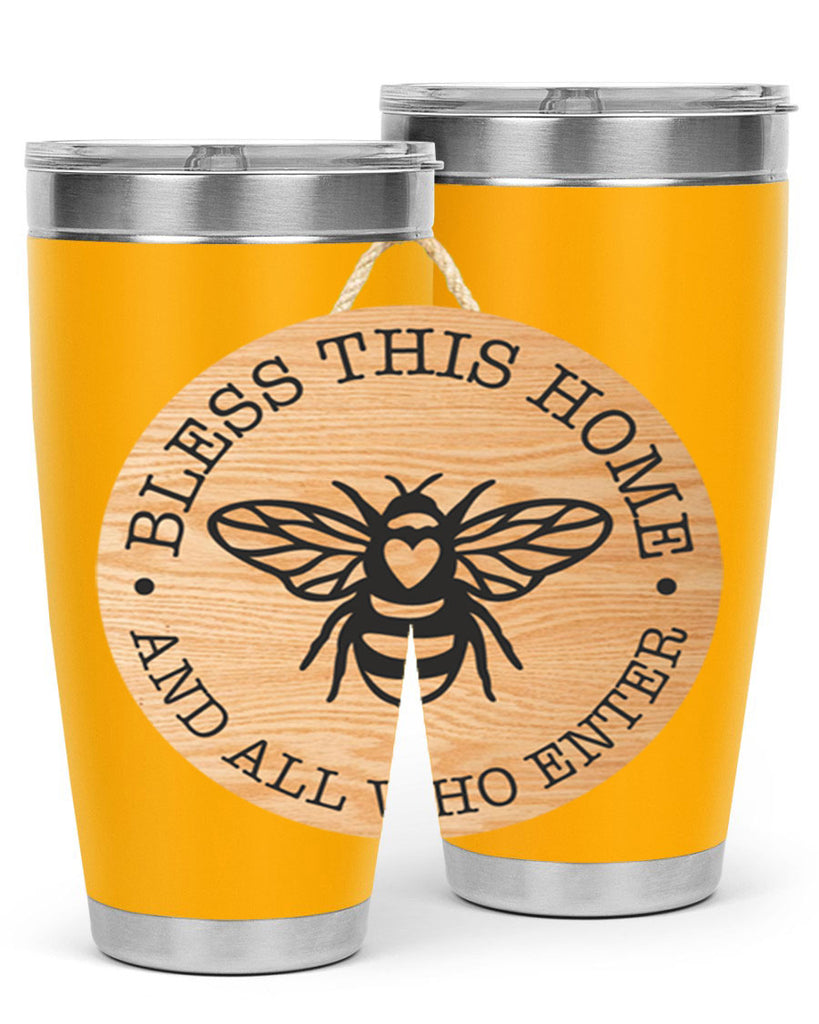 Bless this Home Bee Mockup58#- spring- Tumbler