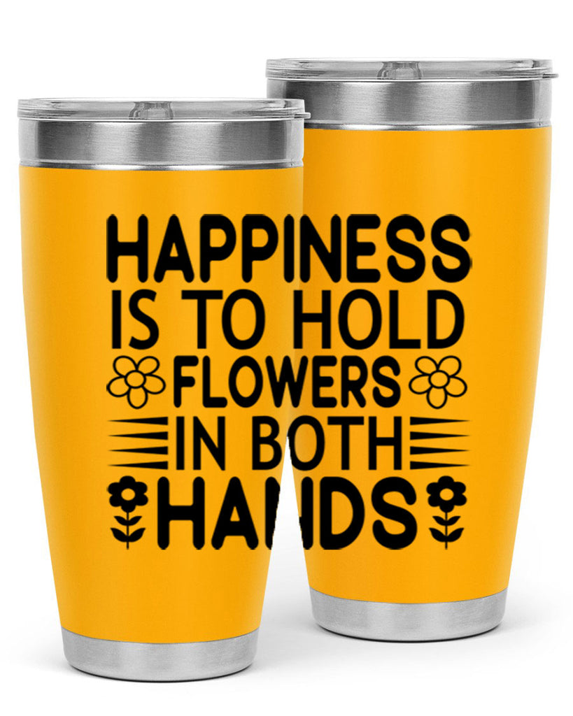 Happiness is to hold flowers 154#- spring- Tumbler
