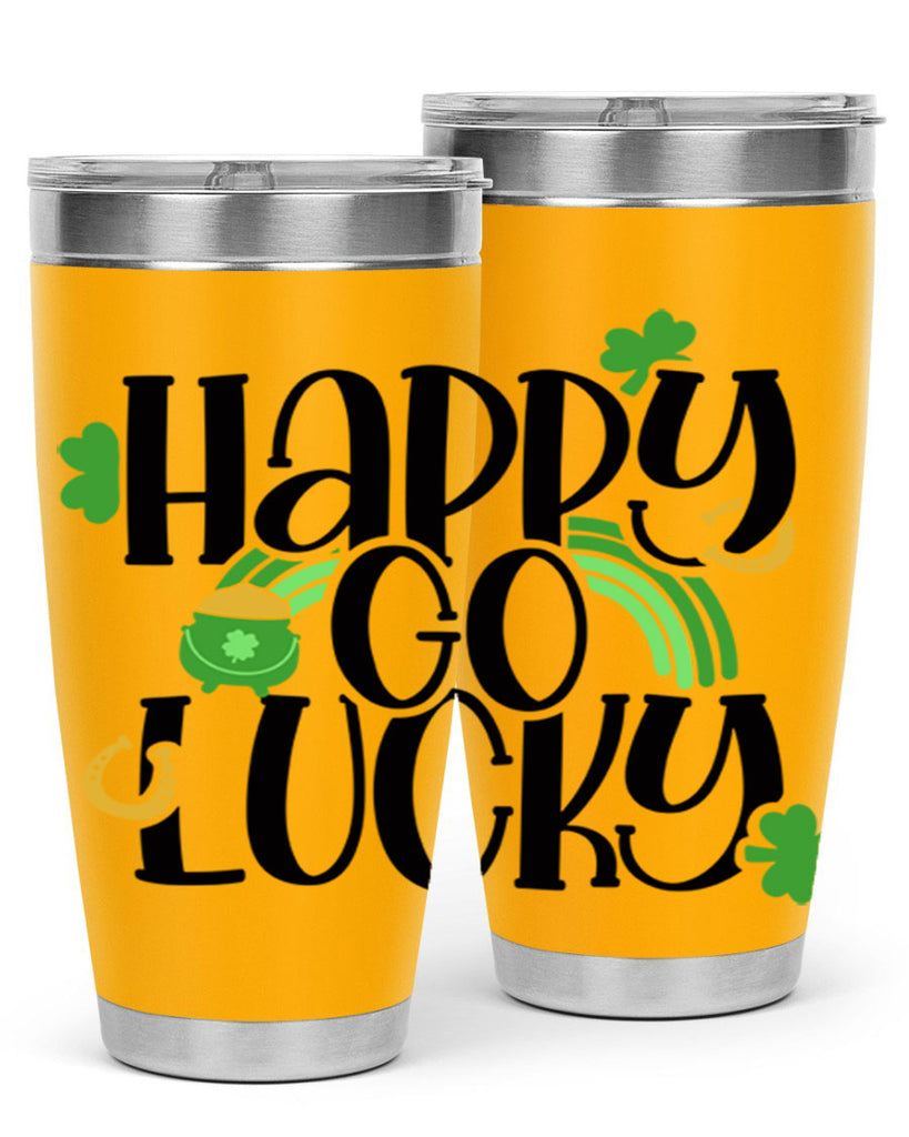 Happy Go Lucky Style 96#- St Patricks Day- Tumbler