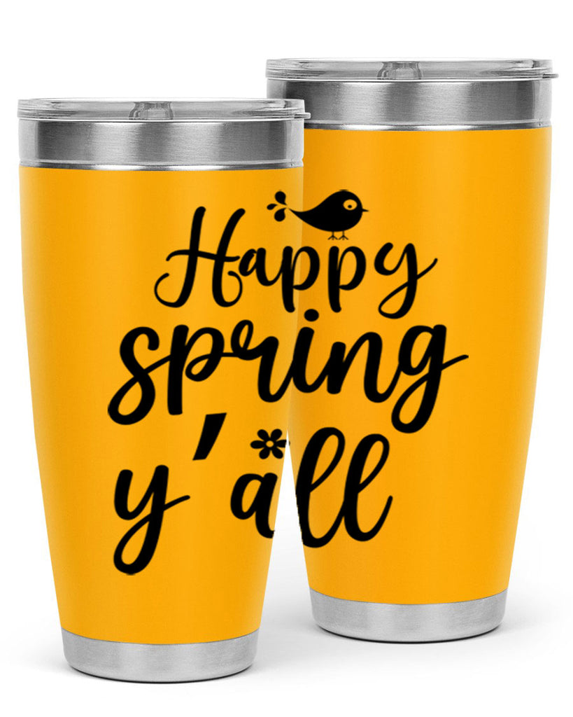 Happy Spring Y'all 167#- spring- Tumbler