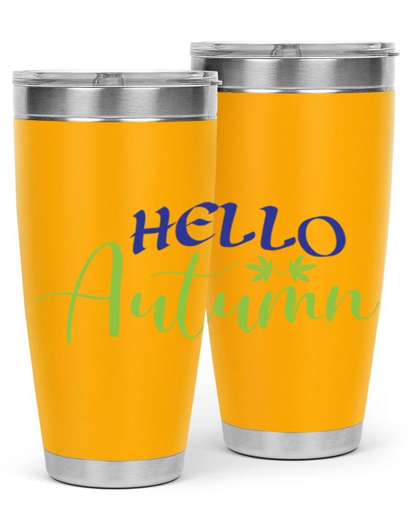 Hello Autumn 271#- fall- Tumbler