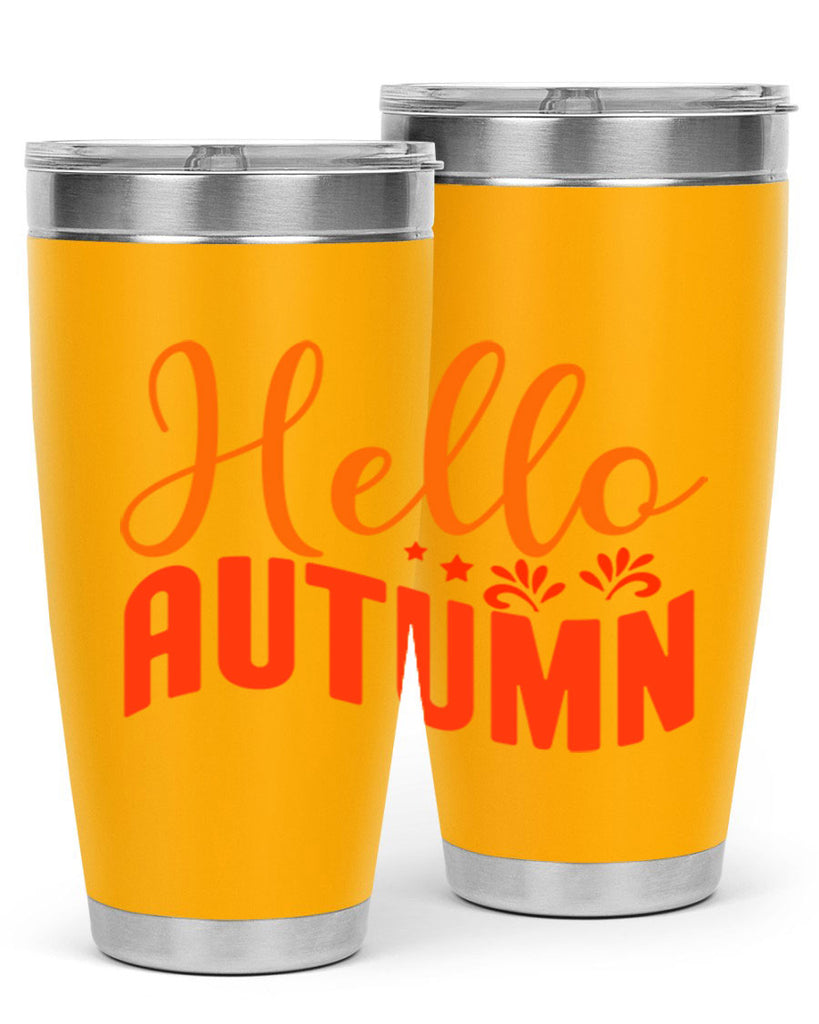 Hello Autumn Design 268#- fall- Tumbler