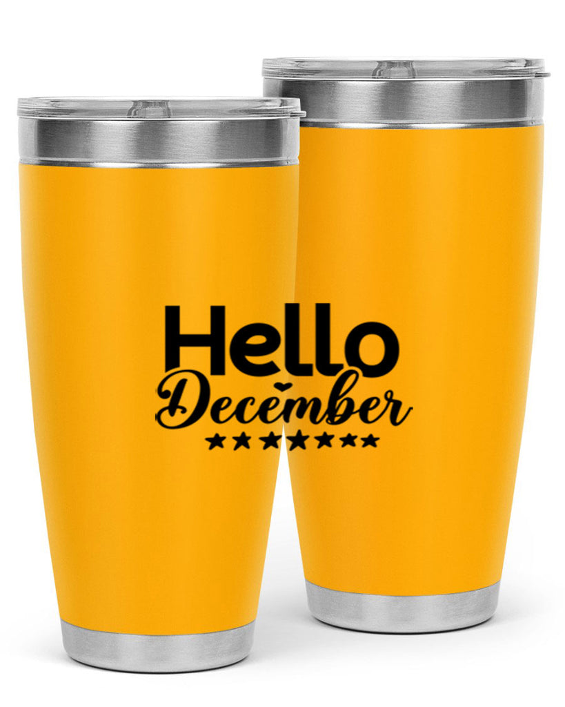 Hello December 156#- winter- Tumbler