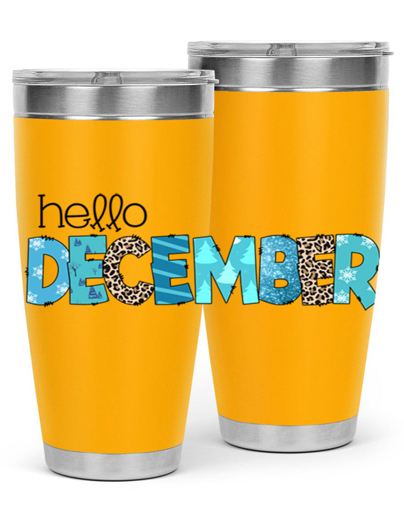 Hello December 187#- winter- Tumbler