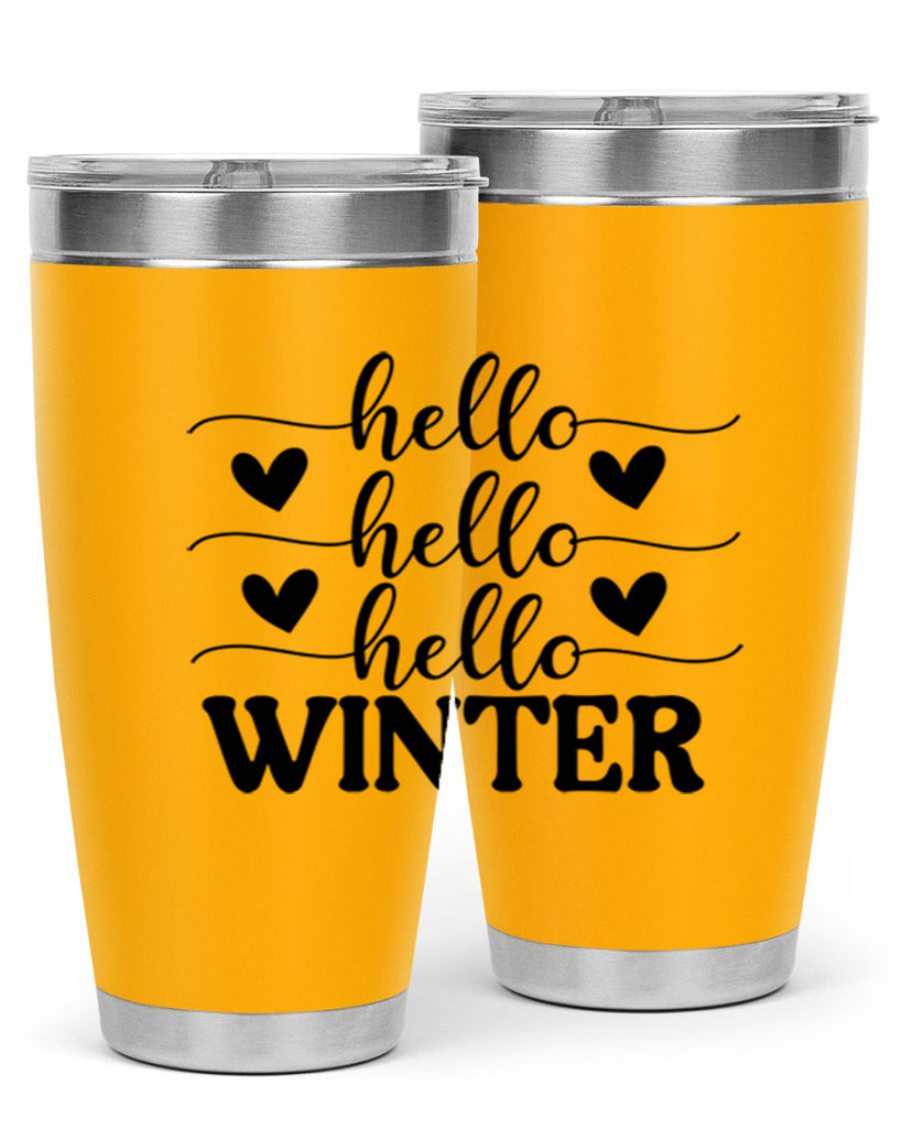 Hello Winter 167#- winter- Tumbler