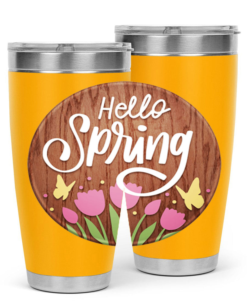 Hello spring Mockup202#- spring- Tumbler