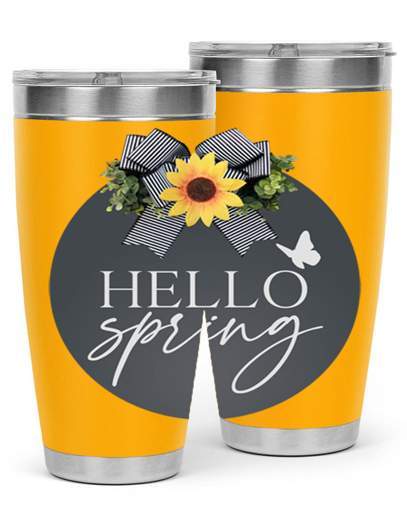 Hello spring butterfly Mockup194#- spring- Tumbler