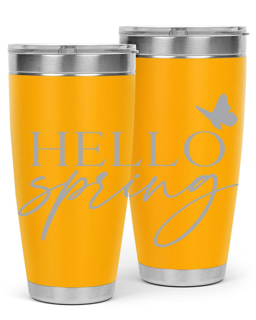 Hello spring butterfly195#- spring- Tumbler