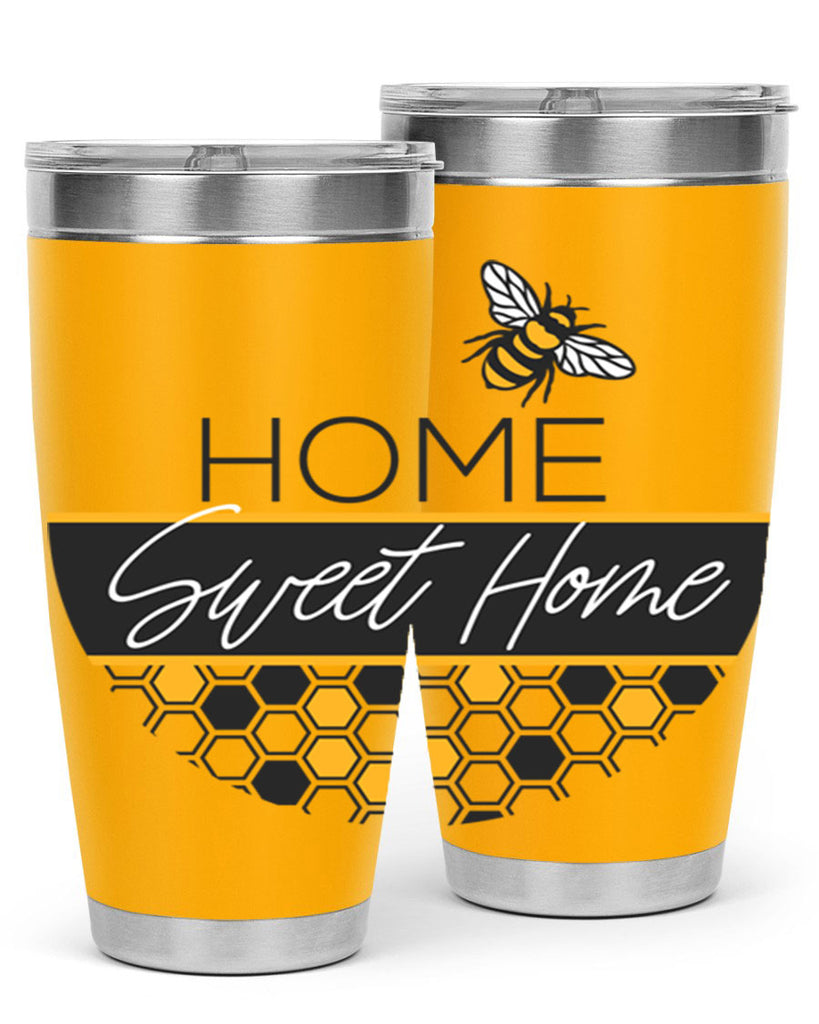 Home Sweet Home Bee and hive pattern243#- spring- Tumbler