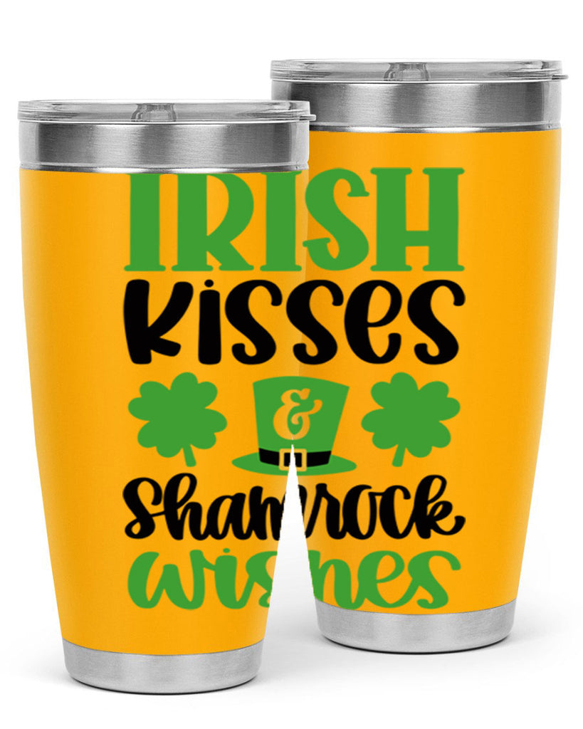 Irish Kisses Shamrock Wishes Style 81#- St Patricks Day- Tumbler
