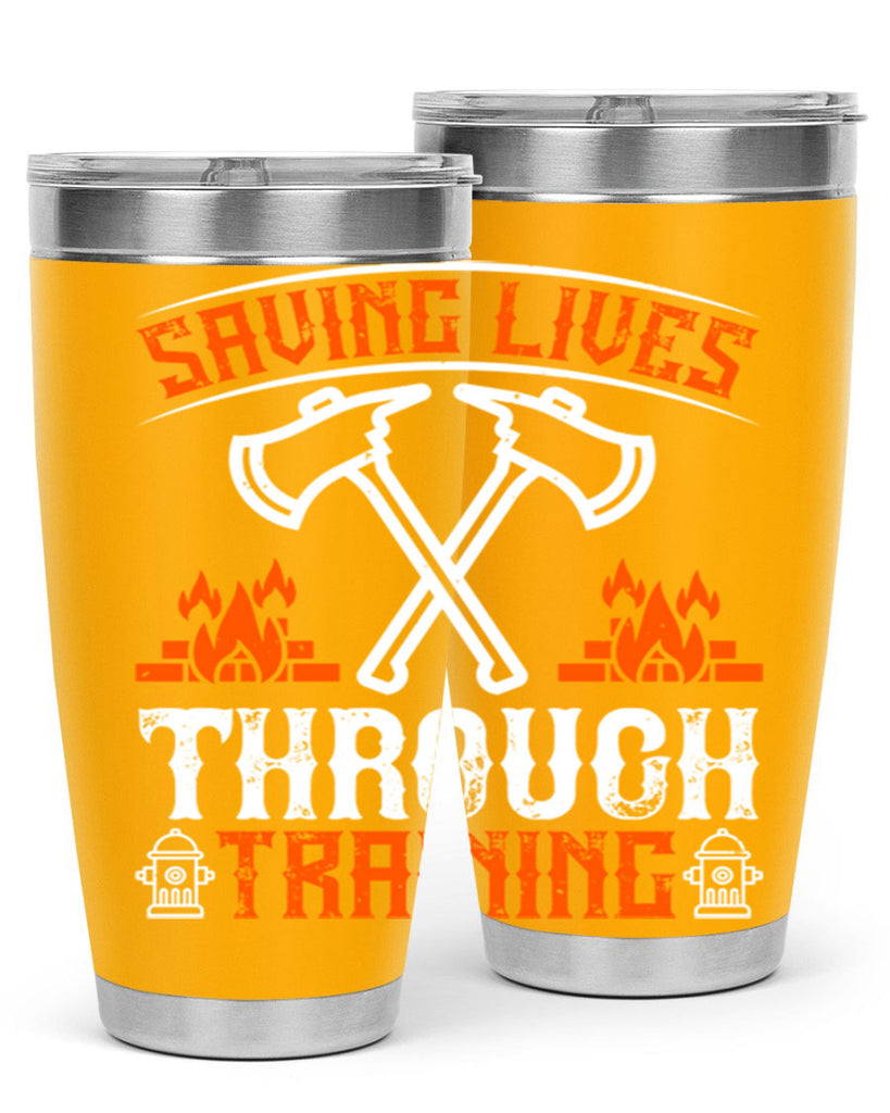Saving lives through training Style 32#- fire fighter- tumbler