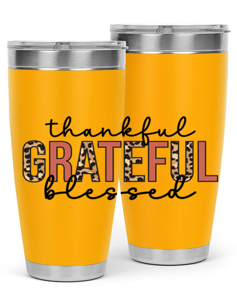 Thankful grateful blessed 602#- fall- Tumbler