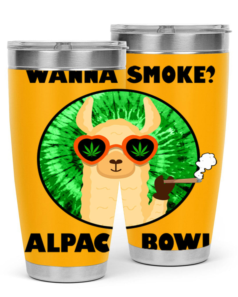 Wanna Smoke Alpaca Bowl 276#- marijuana- Tumbler