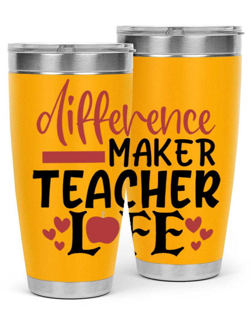 difference maker teacher life Style 118#- teacher- tumbler