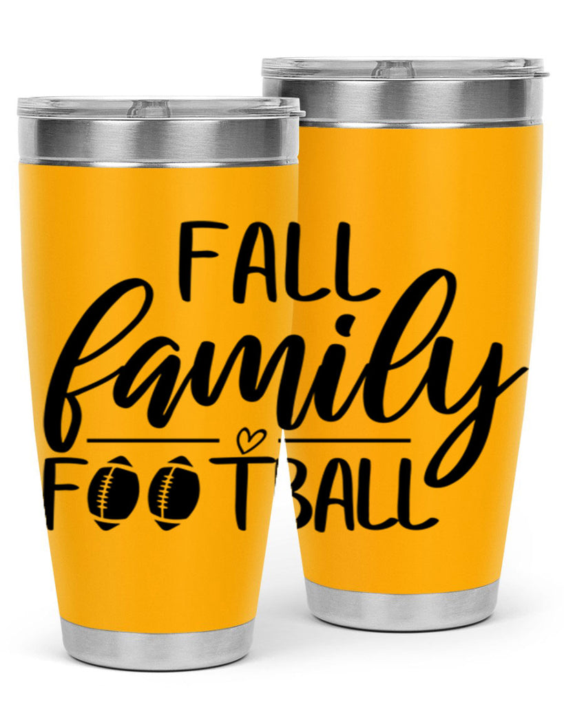 fall family football 100#- fall- Tumbler
