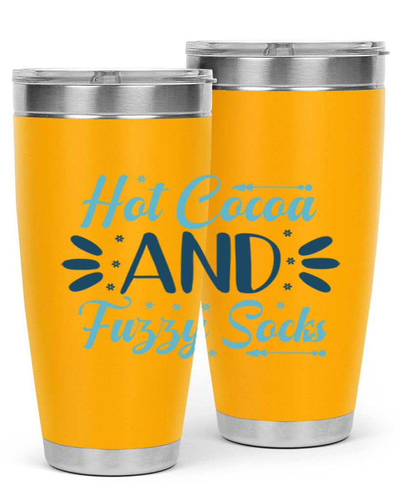 hot cocoa and fuzzy socks 208#- winter- Tumbler