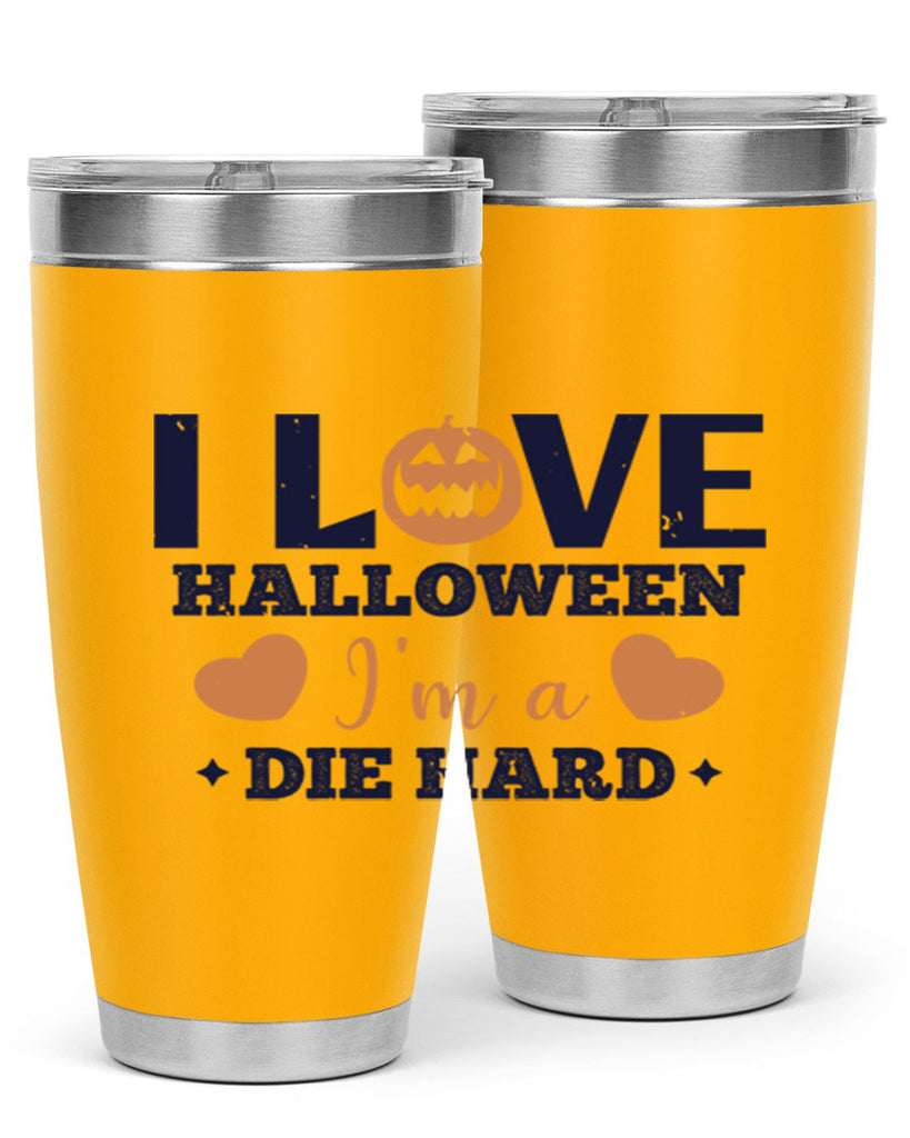 i love halloween im a die hard 150#- halloween- Tumbler