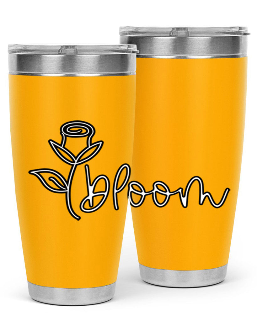 rosebud bloom outline399#- spring- Tumbler