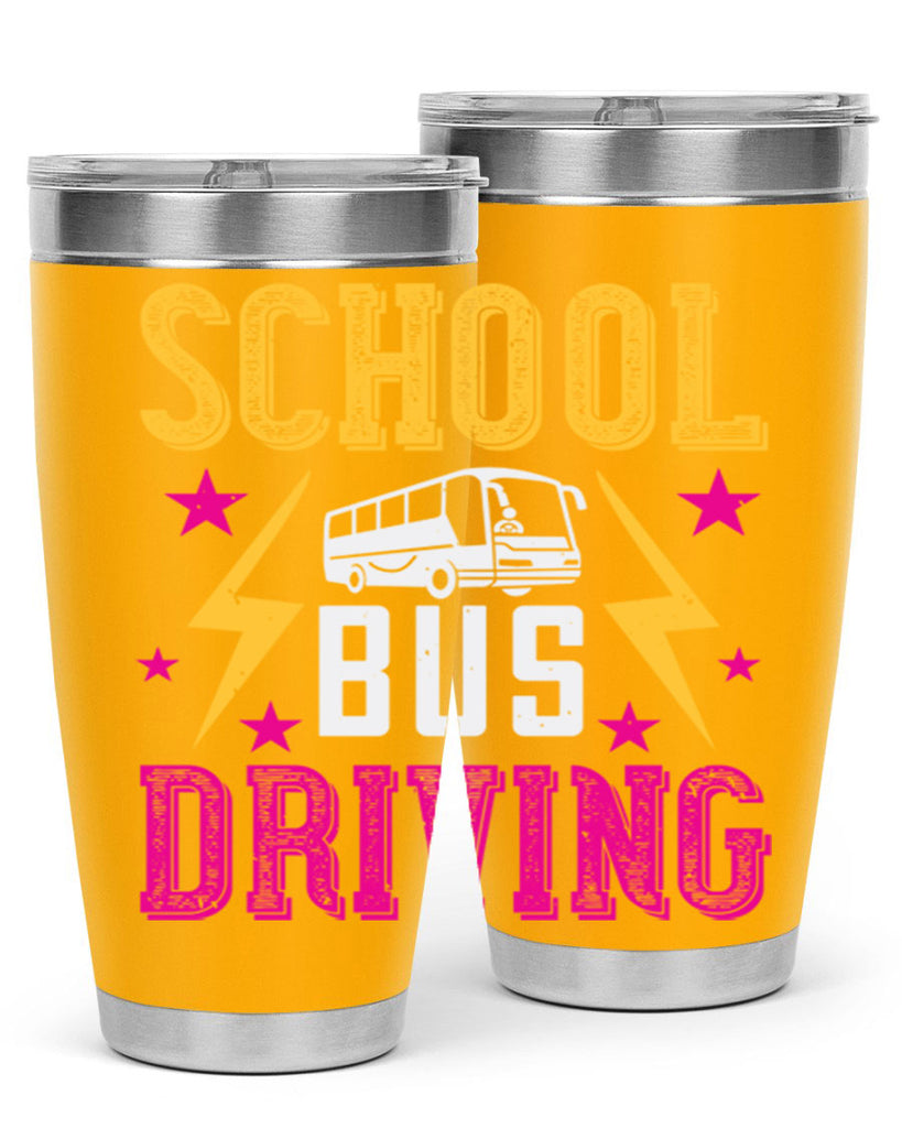 school bus driving Style 17#- bus driver- tumbler
