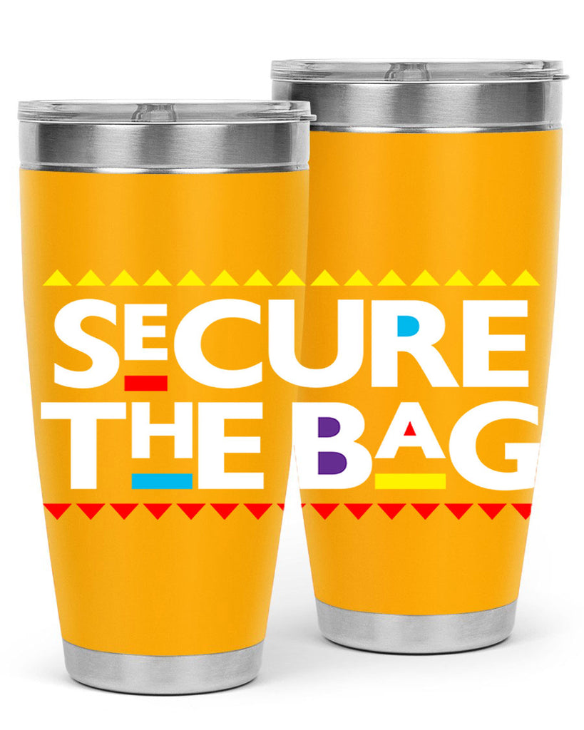 secure the bag 39#- black words phrases- Cotton Tank