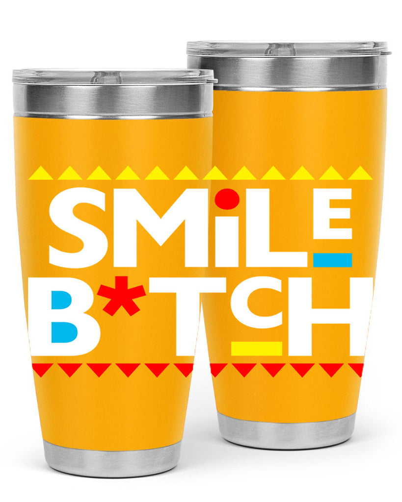 smile bitch 30#- black words phrases- Cotton Tank