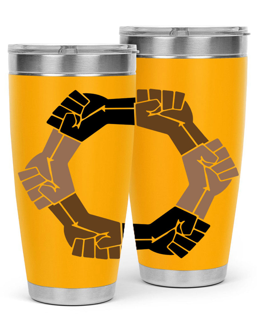 united black power fists 13#- black words phrases- Cotton Tank