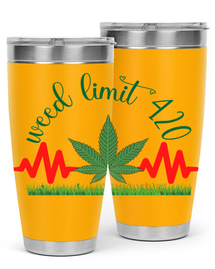weed limit 420 cannabis hearbeat 291#- marijuana- Tumbler