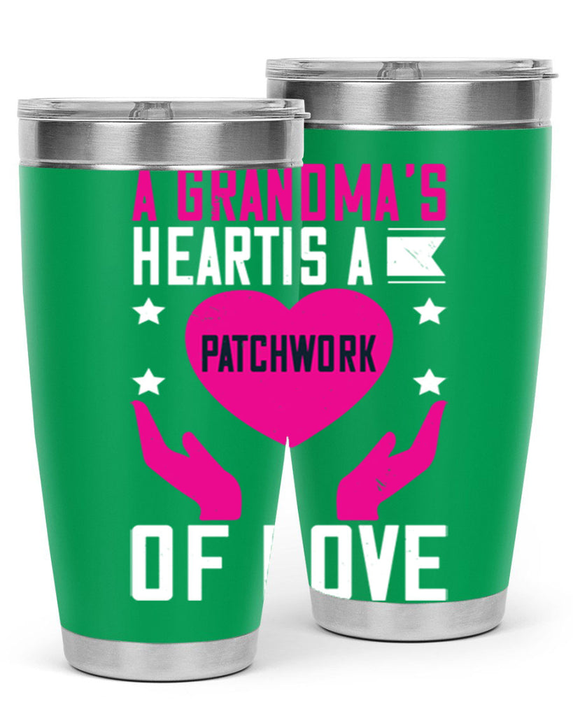 A grandma’s heart is a patchwork of love 86#- grandma - nana- Tumbler