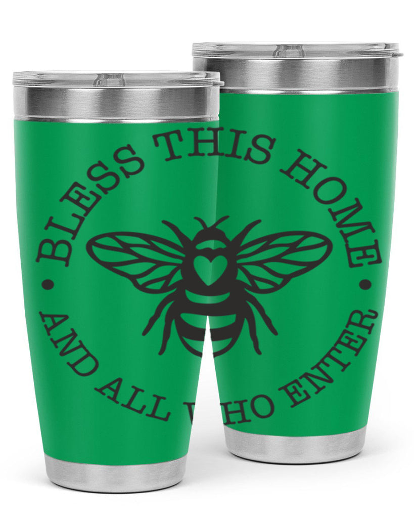 Bless this Home Bee59#- spring- Tumbler