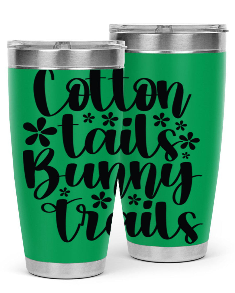 Cotton tails bunny trails  113#- spring- Tumbler