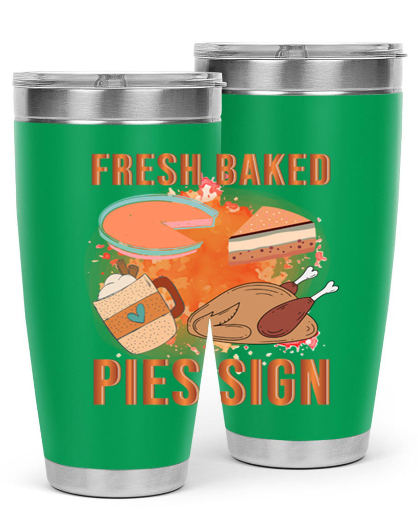 Fresh Baked Pies Sign 187#- fall- Tumbler
