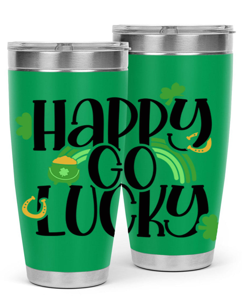 Happy Go Lucky Style 96#- St Patricks Day- Tumbler