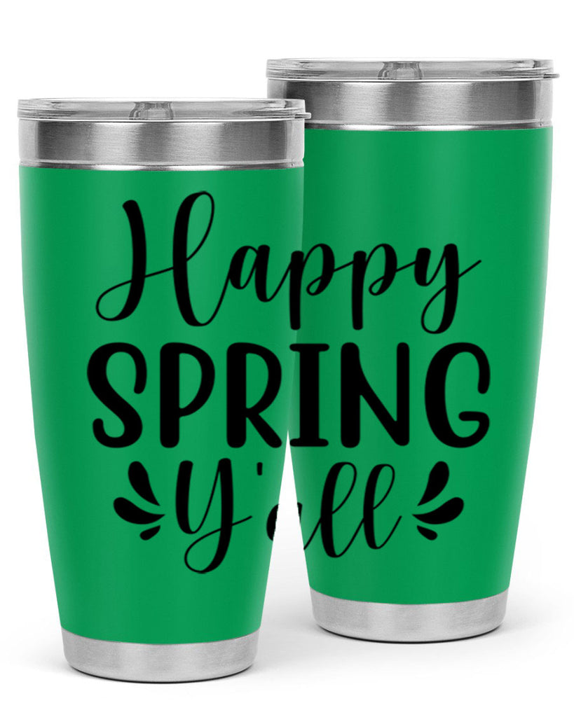 Happy Spring Y'all 163#- spring- Tumbler