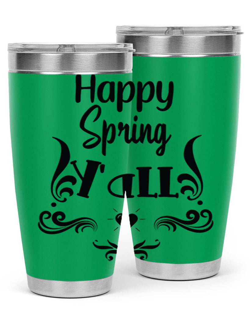 Happy Spring Yall 171#- spring- Tumbler