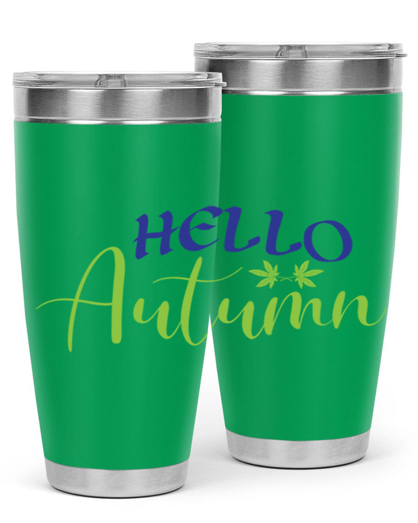 Hello Autumn 271#- fall- Tumbler