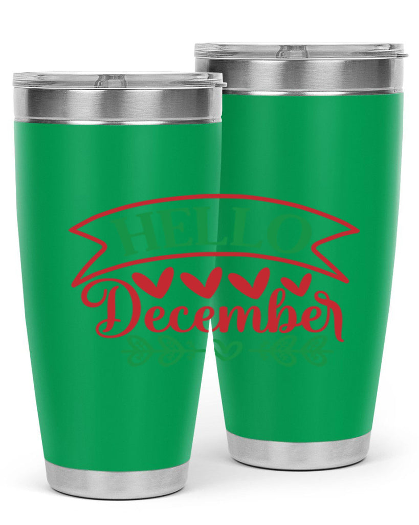 Hello December 159#- winter- Tumbler