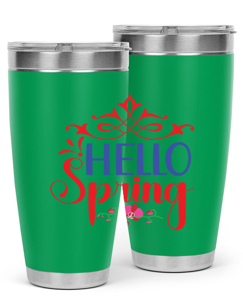 Hello Spring 211#- spring- Tumbler