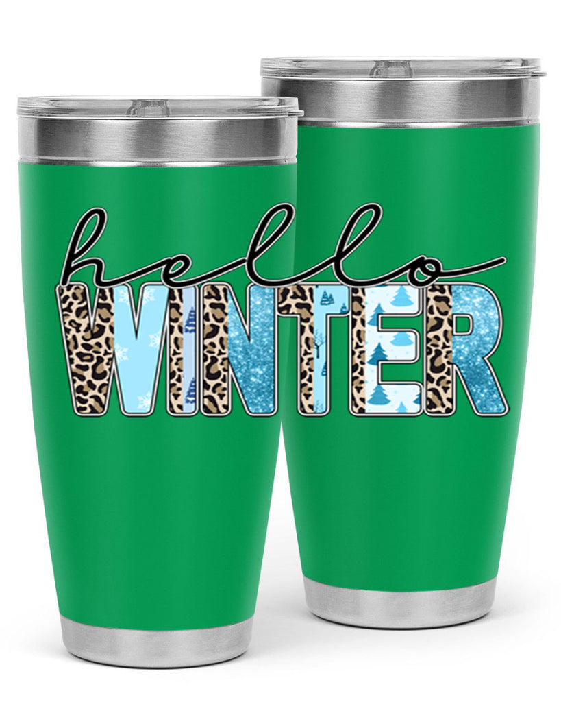 Hello Winter 189#- winter- Tumbler