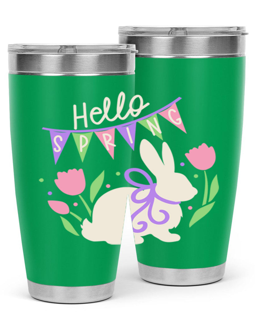 Hello spring bunny193#- spring- Tumbler