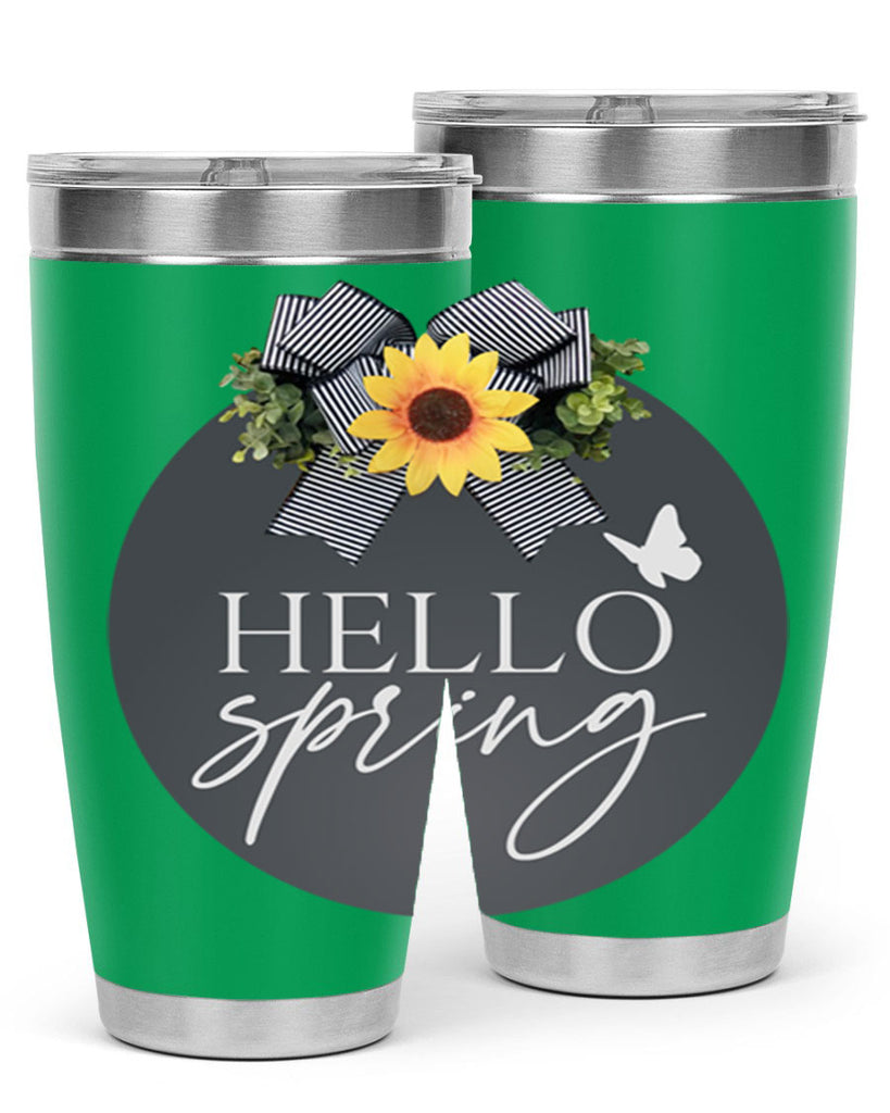 Hello spring butterfly Mockup194#- spring- Tumbler
