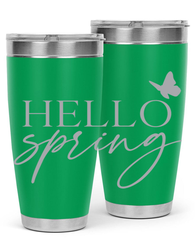 Hello spring butterfly195#- spring- Tumbler