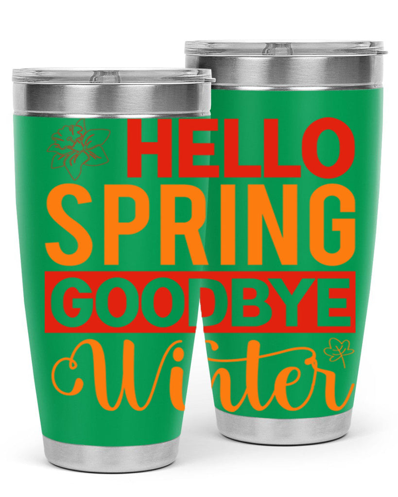 Hello spring goodbye winter 197#- spring- Tumbler