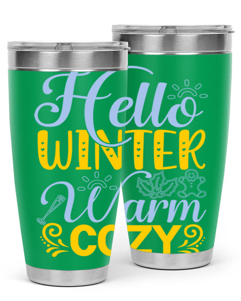 Hello winter warm cozy166#- winter- Tumbler