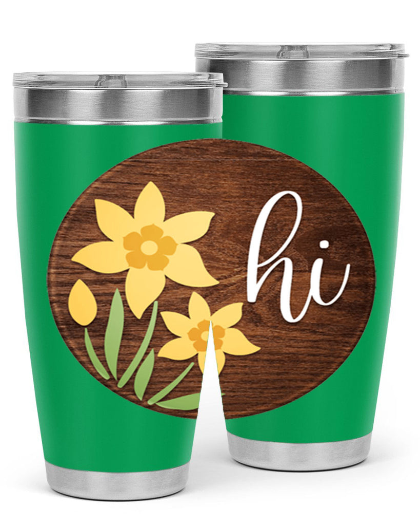 Hi daffodil flower Mockup235#- spring- Tumbler